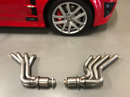VXR8 LS-2 LS-3 6.0 6.2 V8 Long Tube Headers – Euro 304 Stainless Steel – Sports Cats – Pair