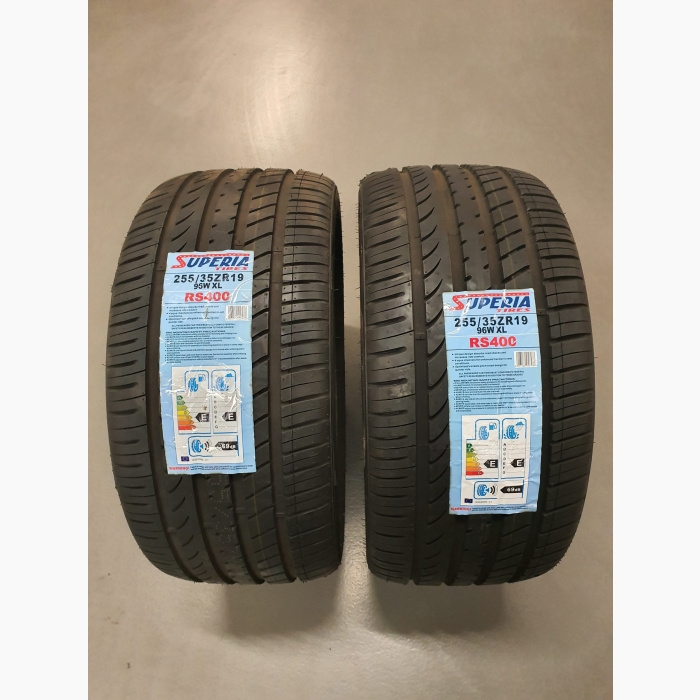 2x Superia 255/35/19 Tyres